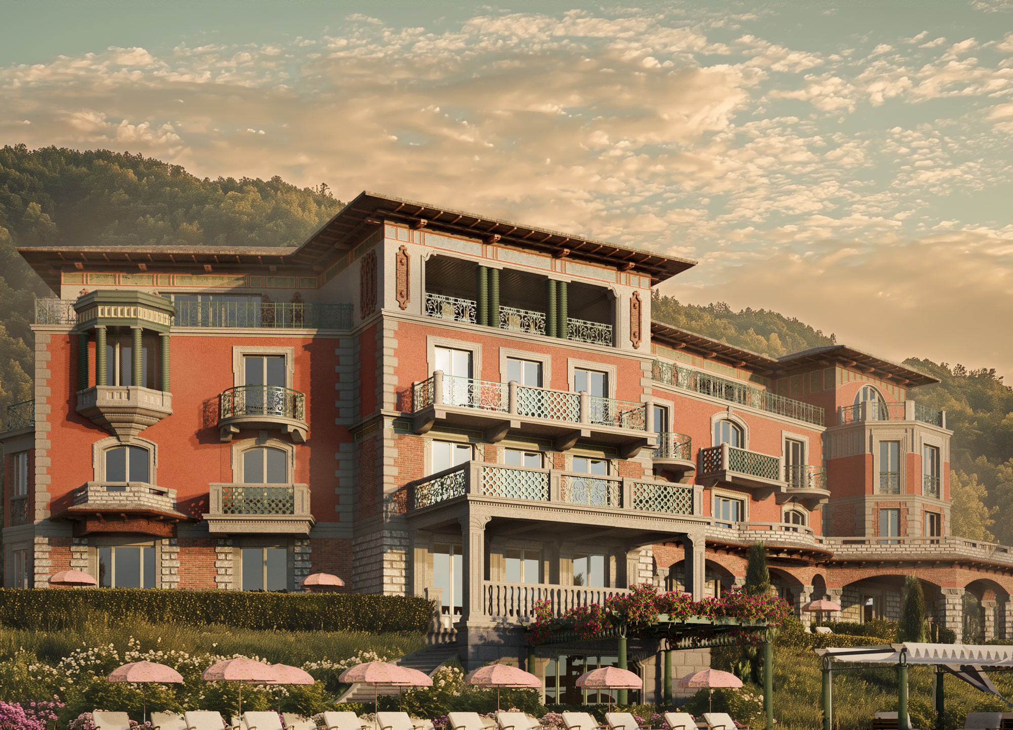 Baveno Palace Hotel on the shore of Lake Maggiore, Baveno, Italy